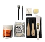 10cube Leathermart【日本製】レザークラフト 工具 10点セット 手縫い スターターキット 初心者 革 道具 白ボンド600