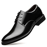 luzhikang ビジネスシューズ メンズ ブラック 26.5 cm