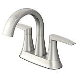 Jacuzzi Lyndsay 2-handle 4-inセンターセットWaterSenseバスルームシンク蛇口( Drain Included )