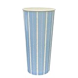 ニッチプラス(Niche Plus) テイクアウト 紙コップ 660ml 22オンス 60個入 両面ポリエチレンラミネート加工 ブルー ストライプ