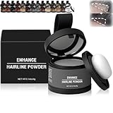 Waverloo マジック ルート カバー アップ、Maycheer ヘアライン シャドウ パウダー、Verroni ヘアライン パウダー、Enhance ヘアライン パウダーで抜け毛を瞬時に隠す、ルート タッチアップ ヘア パウダー(Gray)