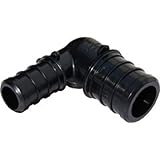 SharkBite UP274A 3/4-Inch by 1/2-Inch Plastic Barb Elbow Retail Packaging, Pack of 6 by Sharkbite