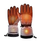 電熱グローブ バイクグローブ 6000mAhバッテリー付き 電熱手袋 3段階温度調節 タッチパネル対応