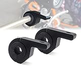 X-STYLE バイクステー 作業灯 取り付けステー Φ25-30mm アルミブラケット 1.25インチ 小型 取付け部品 挟み込み型 ハンドルバー チューブ スタンド クランプ バイク 前照灯 補助灯 作業灯 デッキライト サーチライト ワークライト 固定器具 2個入り