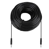 xuuyuu オーディオケーブル 4mm 極細スリムコネクタ 3.5mm オーディオケーブル 30m ステレオミニプラグ ヘッドホン延長ケーブル(30M)