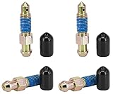 Dsnaduo スピードブリーダー ブリーダーバルブ ブレーキブリーダーネジ クイックブリーダー ダストキャップ付き M7x1.0-34.5mm H9411-4 105400 639570 4個