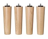 IKEA Brynilen 7 7 / 8 "寝室ベッドRisers – Best Warm 100 %オークウッド – Taperedベッド脚Risers – 簡単にインストール – セットof 4