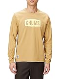 [CHUMS] メンズTシャツ・カットソー Logo L/S T-Shirt Beige×Cream M