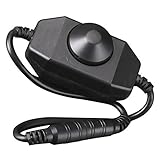 ゴシレ Gosear ミニ DC 12 v ~ 24 v 6a led ストリップ調光コントローラ 5050 3528 シングルカラー led ライトストリップ―（黒い）