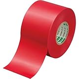 オカモト ビニールテープ　赤　５０ｍｍ×２０ｍ　１巻