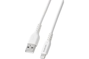 エレコム ライトニングケーブル 1m Lightning to USB-A Apple認証品 12W iPhone 充電 【Mfi認証】 ホワイト MPA-UALECD10WH