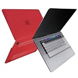 MS factory MacBook Pro 16 用 ケース カバー ＋ 日本語 キーボードカバー 2019 マックブックプロ 16インチ A2141 キーボード 保護 クリア Pro16 全14色 ハードケース マット加工 レッド 赤 RMC series RMC-SETP16-MRD