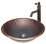 エジプトギフトショップ10 " Smallコンパクト銅VesselバスルームFire Flame Burnt自然洗面所シンクボウル女性トイレ手洗い