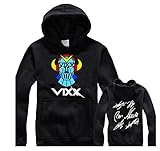 Fanstown kpop VIXXブラックHoodie with Gemペンダント+ Lomoカードブラックキャップ# 1