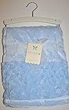 Beautiful Rosette and Star Blue Baby Blanket 30x40 (76x101cm) by Mon Lapin