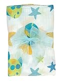 Stephan Baby Go Fish Cotton Muslin Swaddle Blanket, Blue Fishes by Stephan Baby [並行輸入品]