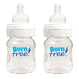 Born Free Wide Neck Glass Bottle 5 Ounces, 2 Count by BornFree [並行輸入品]