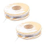 uxcell ヒーター線 発熱体 2.5M 0.4mm 26AWG ケーブル ニッケル ロール 2個