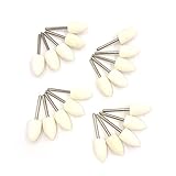 JINTONG 羊毛バフ 20 本 セット 軸 3mm