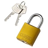 パンドウイット ロックアウト用ハイセキュリティパドロック 黄 PSL-7YL