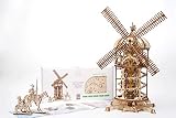 UGEARS タワー 風車 3D 木製モデル DIY 組み立て式 難問 大人とティーン向け クラフトキット ギフト
