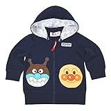 アンパンマン Anpanman 裏毛 2WAY パーカージャケット fo-ea7902-ea9496 90cm ネイビー