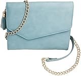 Rompbaby ロンプベイビー 母子手帳ケース おしゃれ チェーンバッグ アイスブルー