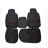 日野 デュトロ エアループデュトロ ダイナ トヨエース H11.05-現行 標準 シングルキャブ シートカバー 運転席 助手席 レッドステッチ ダイヤキルト