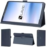 wisers LAVIE Tab T8 T0855/KAS PC-T0855KAS TAB08/H05 PC-TAB08H053 タブレットケース (ダークブルー) 8.7インチ 対応 (タッチペン/保護フィルム 付き/スタンドタイプ) タブレットカバー 2025年 新型