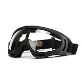 OneTigris ゴーグル　goggle　軽量　多目的 オートバイ用･サバゲー用･安全保護用など　UV400レンズ　UVカット (ブラック)