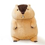 MikQig ぬいぐるみ マーモット 大きい 抱き枕 アニマル 本物そっくり 手触りふわふわ かわいい 動物 置物 クリスマス お誕生日 スタイル1 ギフトプレゼント 縫いぐるみ おしゃれ 寝かしつけ 34x23x23cm-約0.4kg グッズ