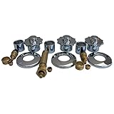 LASCO 01-9405 American Standard Heritage Series Three Valve Tub and Shower Trim Kit with Stems Handl
