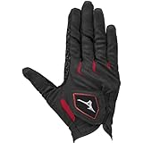 MIZUNO(ミズノ) ゴルフグローブ ダブルグリップ メンズ 右手用 ブラック/レッド 23cm 5MJMR401