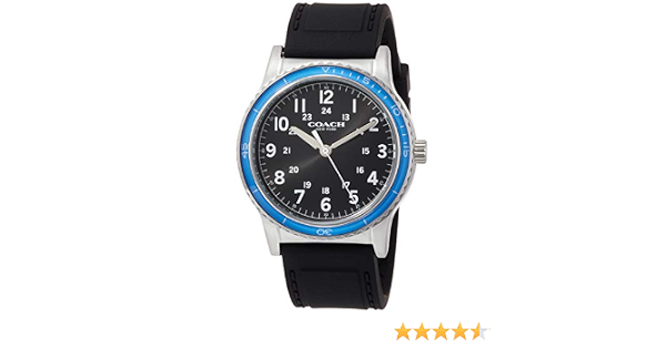 Amazon コーチ 腕時計 メンズ アウトレット Coach W5015 F3a ブラック シルバー ブルー 並行輸入品 メンズ腕時計 腕時計 通販