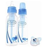 Dr. Brown's Natural Flow Bottles and Pacifier, Blue, 3 pc by Dr. Brown's [並行輸入品]