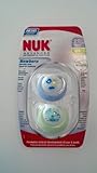 NUK Advanced Orthodontic Silicone Pacifiers Specially Designed for Newborns 0-2 Months 2pk (Boys) by