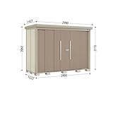 タクボ物置　ND／ストックマン　ND-2912　一般型　標準屋根　『屋外用中型・大型物置』 カーボンブラウン