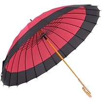 新品　フルラ　長傘　耐風傘　晴雨兼用　レッド Amazon.co.jp: ottostyle.jp Ombrage 長傘 雨傘 24本骨傘 高強度