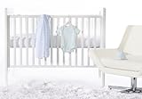 SwaddleDesigns 4 Piece Newborn Lightweight Crib Bedding Set Pastel Blue 0-3months [並行輸入品]