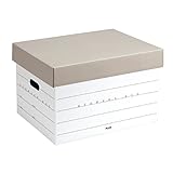 プラス 収納ボックス フタ式(分離タイプ) A4用 DN-245 40-044 グレー