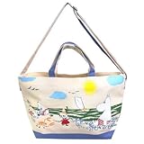 ムーミン　トートバッグ　Moomin Toto Bag Holiday Beach Moomin Family [並行輸入品]