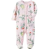 カーターズ Carter's/ コットンスナップアップスリープアンドプレイ ピンク ロンパース長袖 9ヶ月【並行輸入】