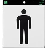 光 KMP1661-1 片面マット白 男マーク黒 （00869957-001）