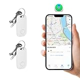 MOKING エアタグ(2個セット) SmartTrack (紛失防止トラッカー) Appleの「探す」に対応 (iOS端末のみ) 紛失防止