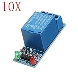 10pcs 5v low level trigger one 1 channel relay module interface