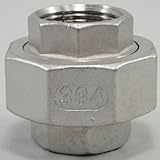 ステンレス製ねじ込み ユニオン 3/4