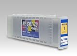 日本製 エプソン用 互換インクカートリッジ SC1Ｙ70 type イエロー (700ml)