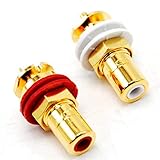 RCAソケット - CMC-816-U-金メッキ - 1組(2個入り)