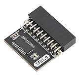 Eboxer-1 TPM 2.0暗号化セキュリティモジュール、20ピン強力暗号化TPMプロセッサ、 7 64ビット、 8.1 32または64ビット、 10 64ビット、LPCPC用TPMモジュールシステムコンポーネントをサポート-ブラック