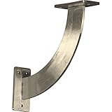 Ekena Millwork BKTM02X09X09BRSS 2-Inch W x 9-Inch D x 9-Inch H Bradford Bracket, Stainless Steel [並行